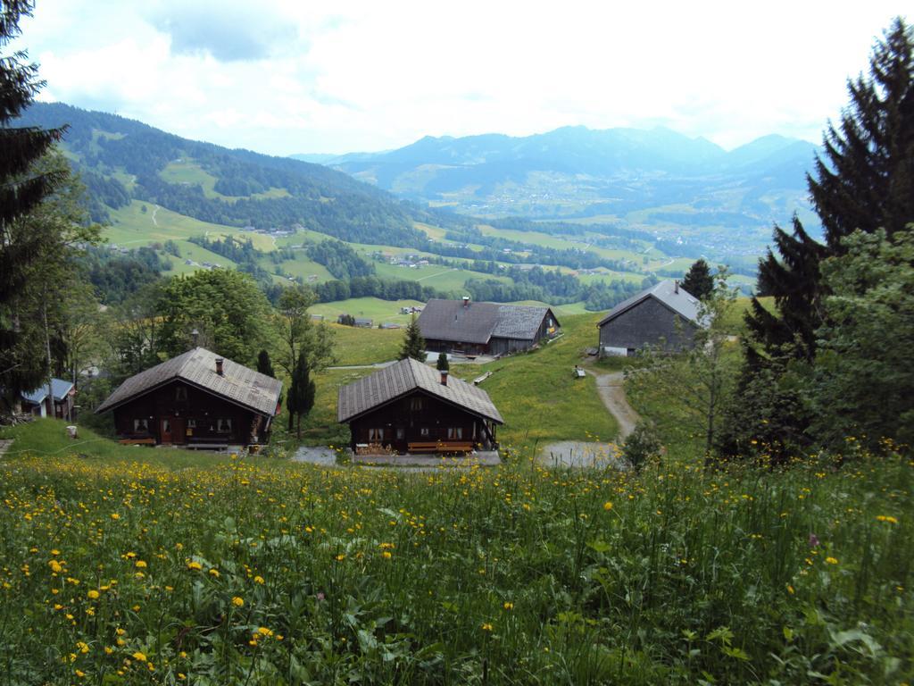 Ferienwohnungen Im Blockhaus Metzler Schwarzenberg im Bregenzerwald Extérieur photo